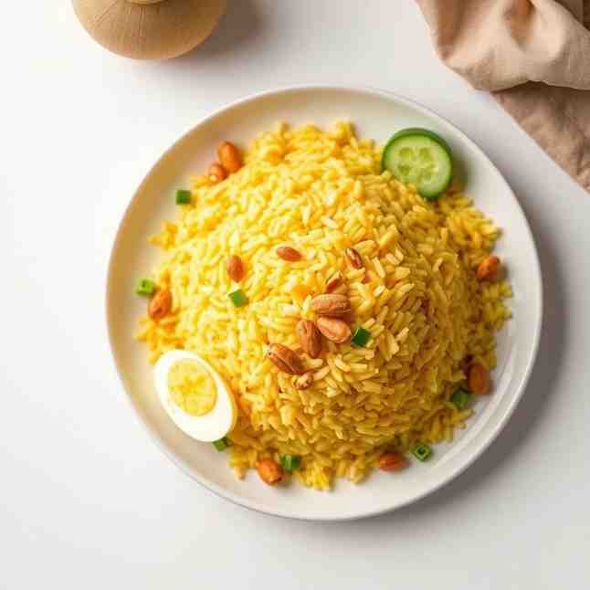Make Nasi Kuning - Easy Rice Cooker Coconut Rice Recipe